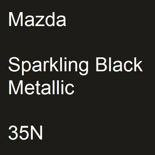 Mazda, Sparkling Black Metallic, 35N.